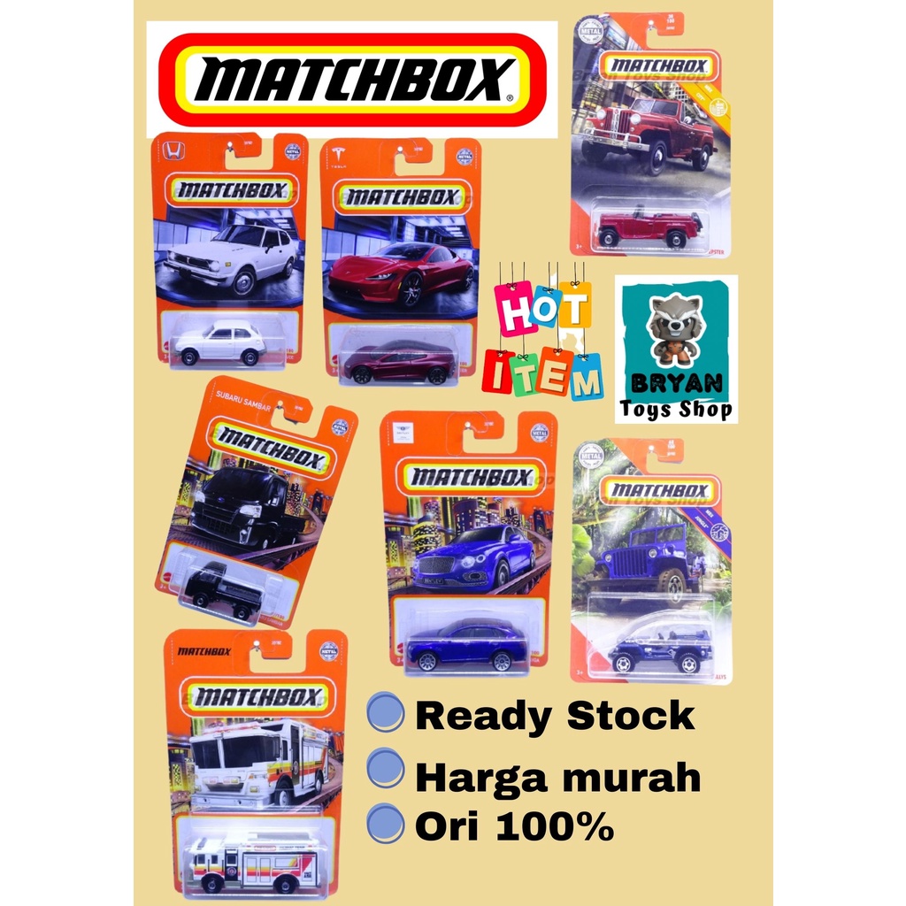 Matchbox Murah Honda Civic Jeep Dodge D200 Garbage International Armored BEBAS Pilih Varian