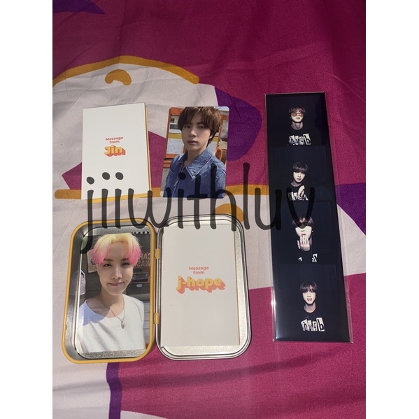 POB BUTTER JIN JHOPE PHOTOSTRIP BUTTER JIN MESSAGE CARD JIN JHOPE