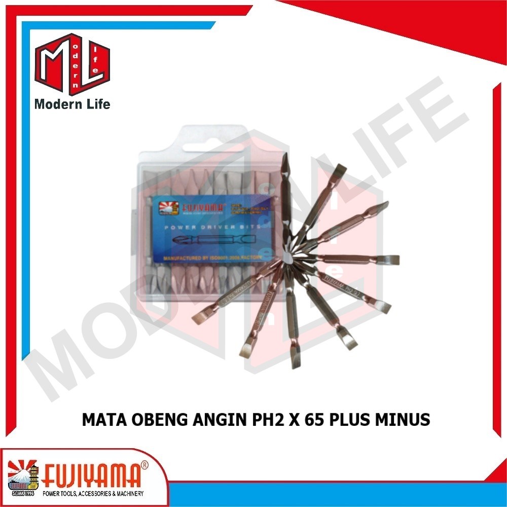 MATA OBENG ANGIN PH2 X 65 (+)(-) SCREWDRIVER BITS ( PLUS ) ( MINUS )