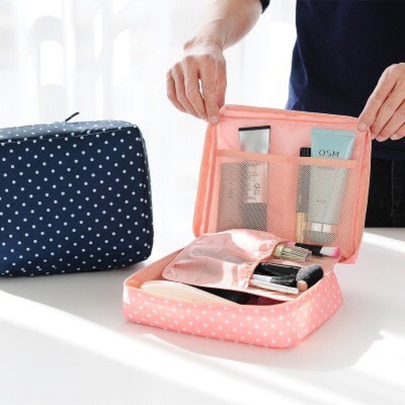 OliveShop ❤️ Tas Kosmetik Monopoly Travel Bag Make Up Organizer Pouch Makeup Korea