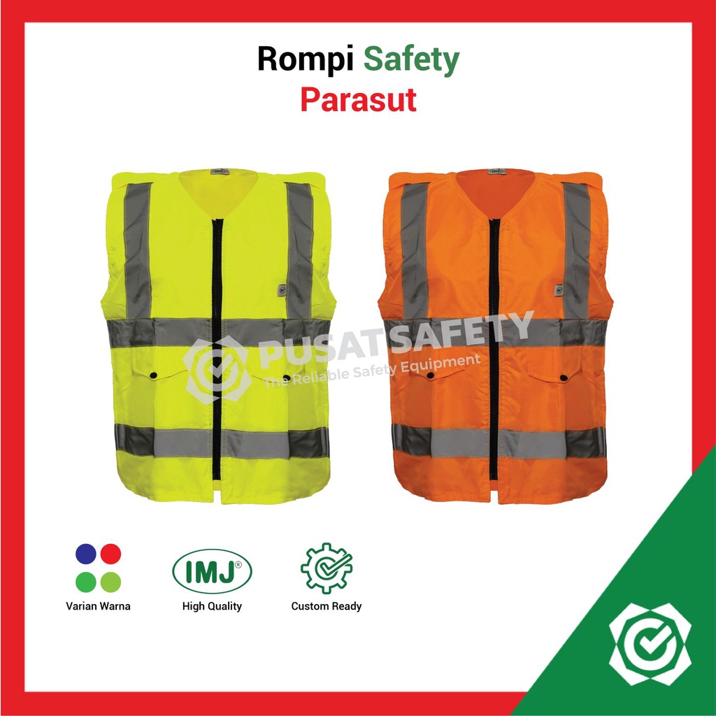 Rompi Safety Kerja Proyek Parasut Allsize IMJ