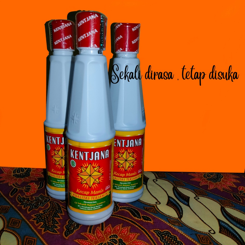 

kecap manis botol kentjana kencana kebumen
