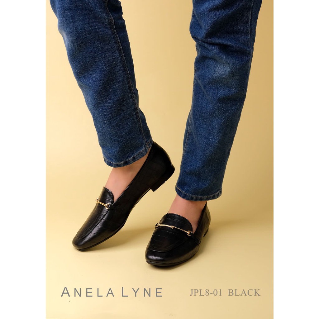 ANELA LYNE SEPATU LOAFERS LEATHER BEDELIA PL8-01 ORIGINAL