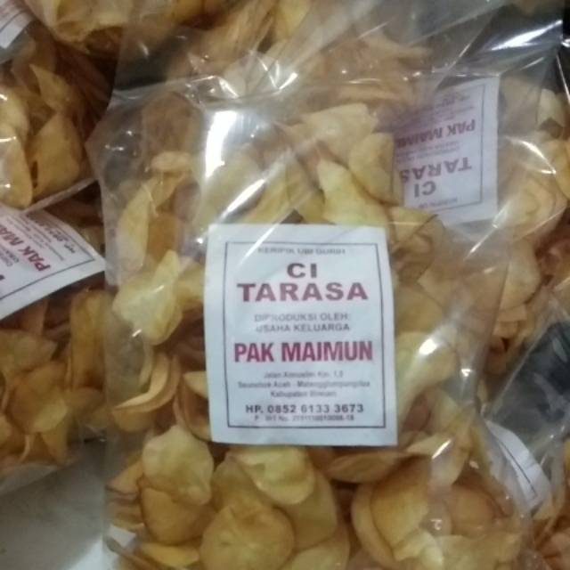 

Keripik ubi Citra Rasa dan Cap Bunga Teratai khas kota Serambi Mekah