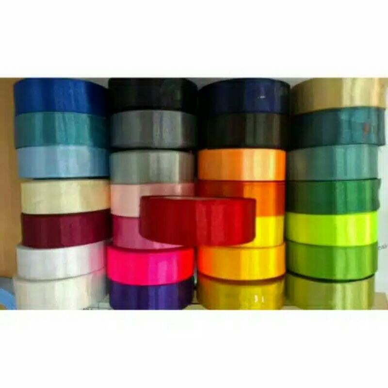 

Pita Satin Ukuran 1 inch/2,5 cm// Pita kerajinan tangan//Pita kado