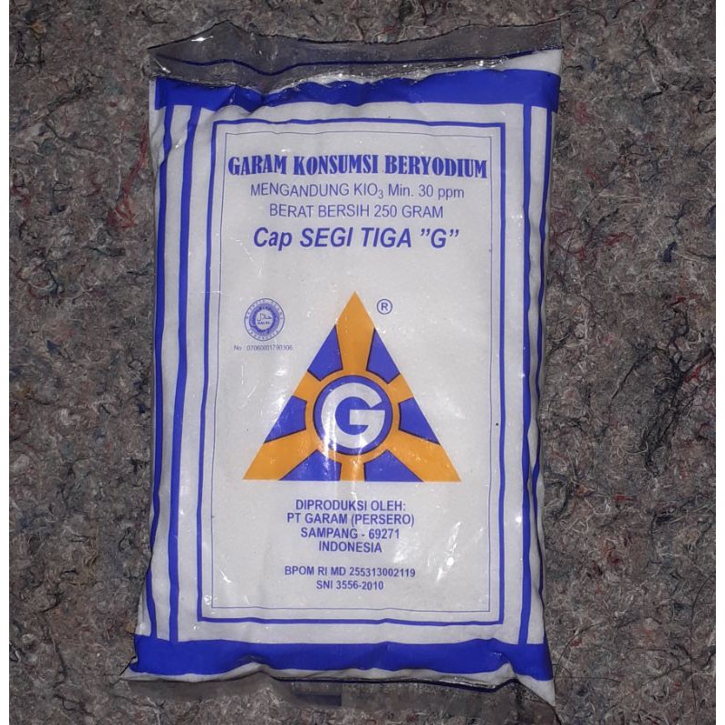 

GARAM KONSUMSI BERYODIUM Cap SEGI TIGA (G)