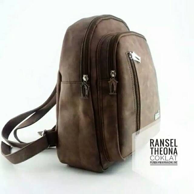 Tas Ransel Theona Brown Rumah Warna