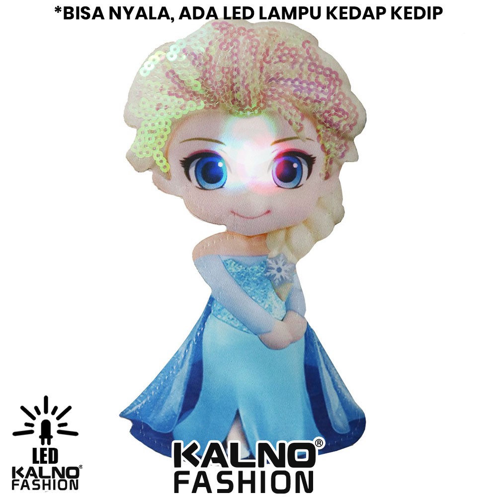 kaos baju anak princess RANDOM 1 LED umur 1 - 7 tahun bisa nyala RANDOM KAOS LED KAOS NYALA