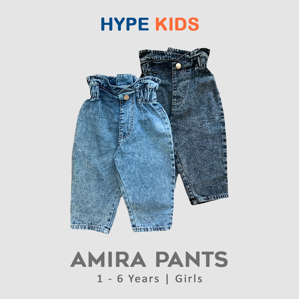 Hypekids Amira Pants - Celana Panjang Jeans Anak Usia 1 - 6 Tahun Perempuan