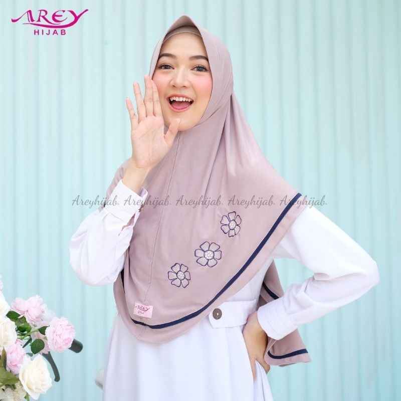 (Original Arey) ZAYYANA••Jersey Irish••Hijab instan kerudung instan