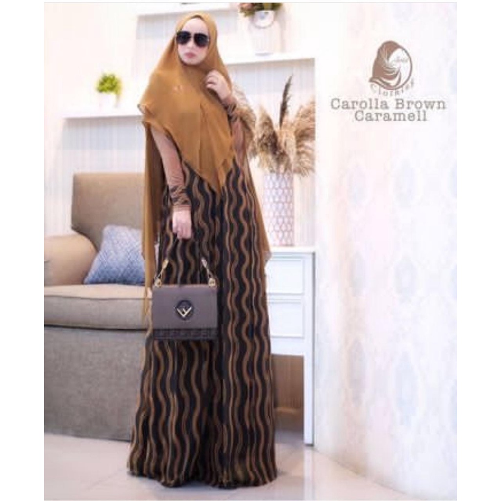 [JOZA CLOTHING] GAMIS SET  SYARI / DRESS ONLY PRINTING " CAROLLA SERIES"  By Joza Cloting