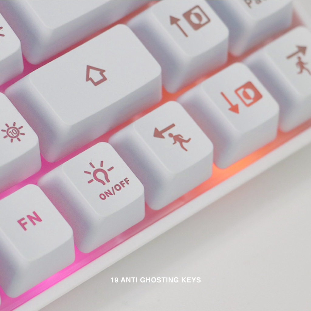 Rexus K68M Membrane Gaming Keyboard RGB Lighting