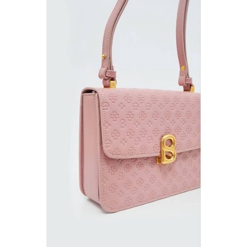 Buttonscarves Audrey Monogram Rose Small NEW