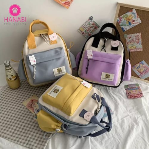 HANABI - Tas sekolah / tas  Ransel NATASYA  / backpack wanita tas slingbag lucu