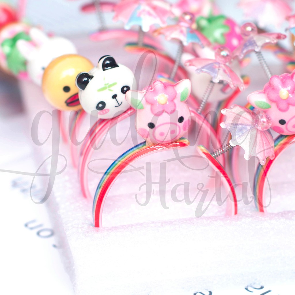 Gelang Anak Lucu Ada Lampu Panda Babi Cony Sally Watermelon GH 205181