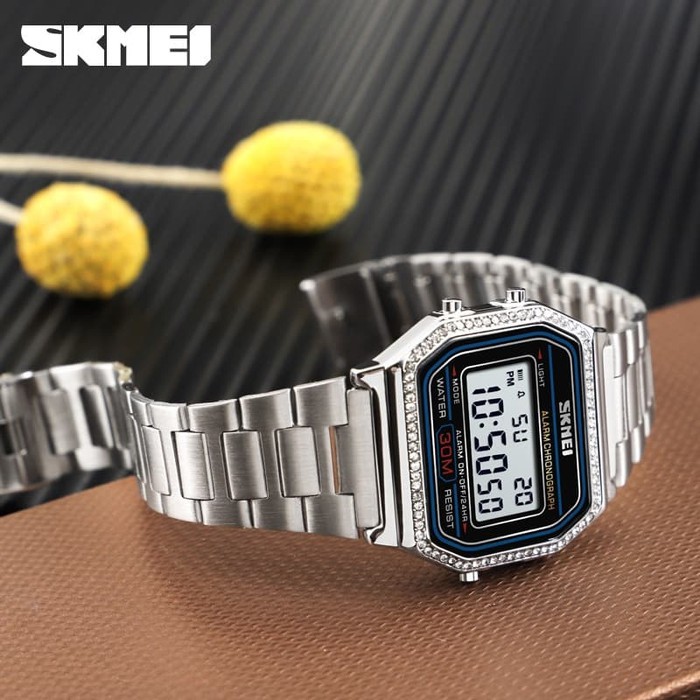 Jam Tangan Pria Retro Fashion SKMEI 1474 - Silver