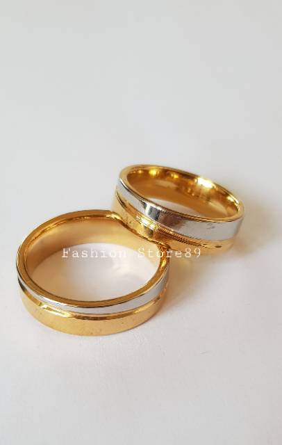 Cincin Titanium emas /cincin couple titanium /cincin nikah /cincin kawin /cincin couple titanium