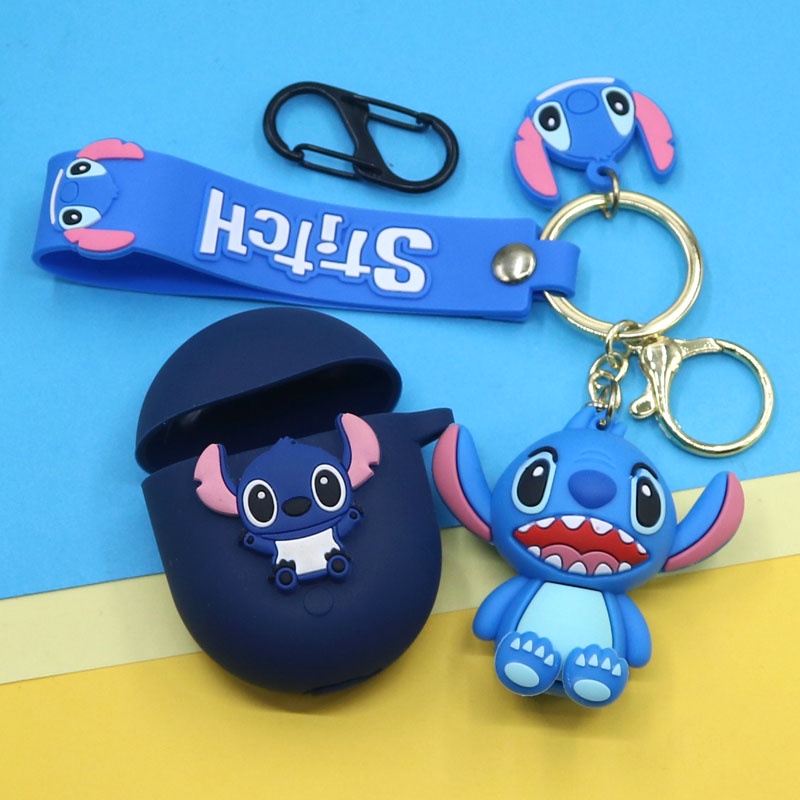 Casing Silikon Motif Stitch Untuk Earphone Wireless Bluetooth Xiaomi Redmi AirDots 3 Pro