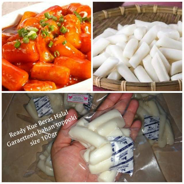 Eceran Garaetteok rice cake 70 gr &amp; eomuk 50 gr kue beras odeng korea halal toppoki rabboki tteok tteokbokki topoki