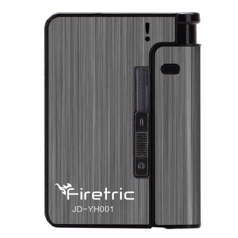 Overview of Firetric Kotak Rokok Fashion Bungkus Metal Case with Lighter Korek Api Slot - JD-YH001