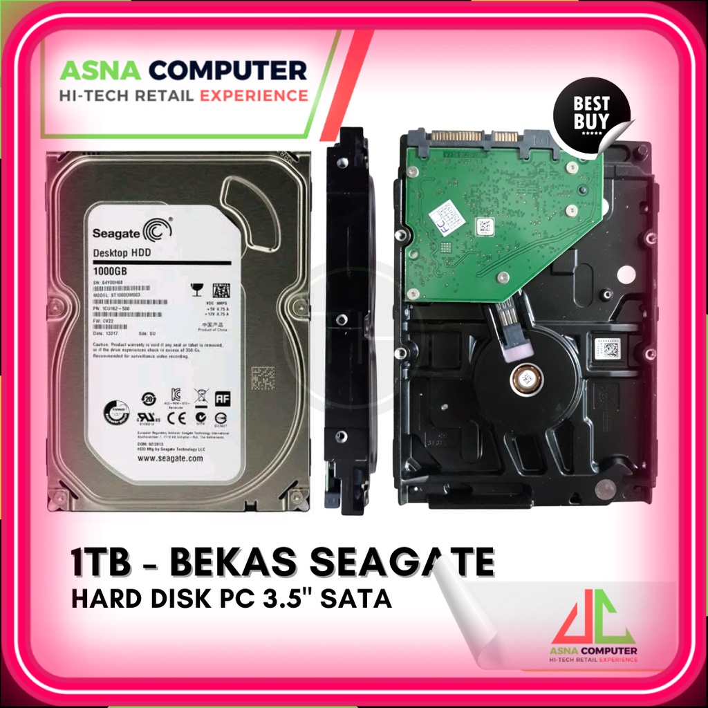 Hard Disk PC HDD CPU HDD PC Hardisk 2TB HDD 1TB Harddisk 500GB BEKAS