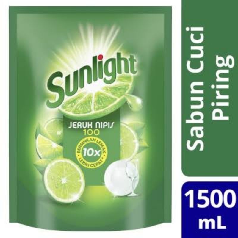 Sunlight sabun cuci piring jeruk nipis 1500ml