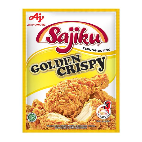 

SAJIKU Golden Crispy 200gr - Tepung Bumbu Ayam Goreng Krispi