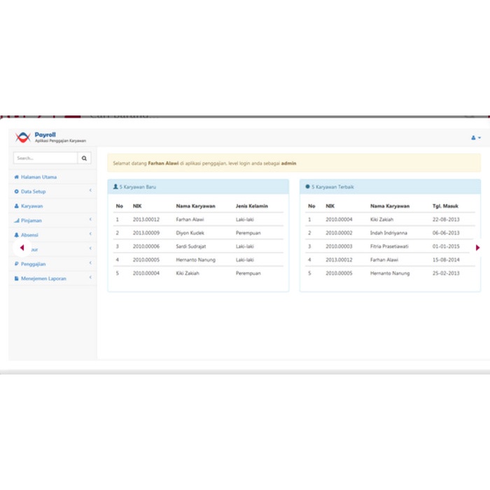 Jual Aplikasi Web Payroll Penggajian PHP MYSQL (Source Code) | Shopee ...