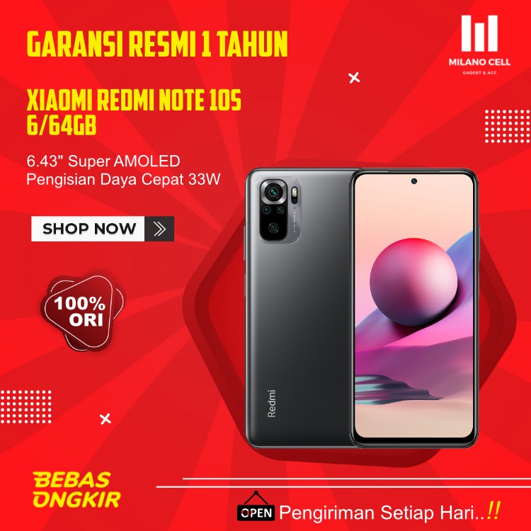 Xiaomi | Redmi Note 10s | Varian Kapasitas 6GB/64GB dan 8GB/128GB | Garansi Resmi-4
