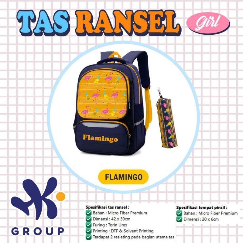 TAS RANSEL BACKPACK SEKOLAH ANAK HK GRUP