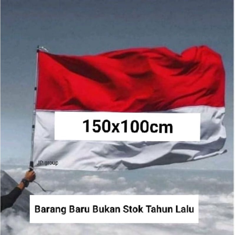 Bendera Merah Putih 140x80 cm Bahan Veles Kahatex