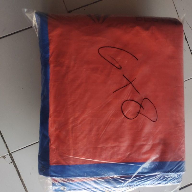 TERPAL UKURAN 6X8 KOREA BIRU OREN A12