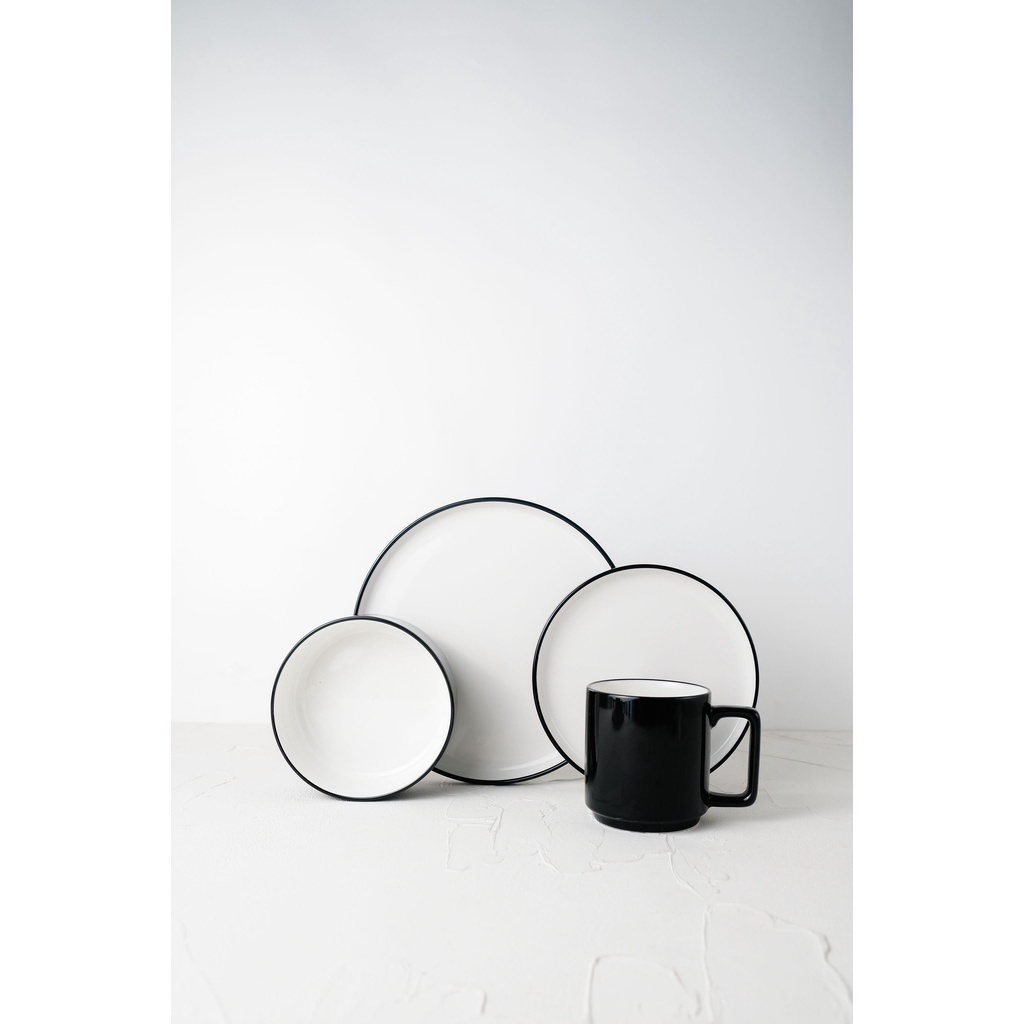 HAMPERS LEBARAN Monochrome Dinner Set, Hampers Set, Birthday Gift , Wedding Gift