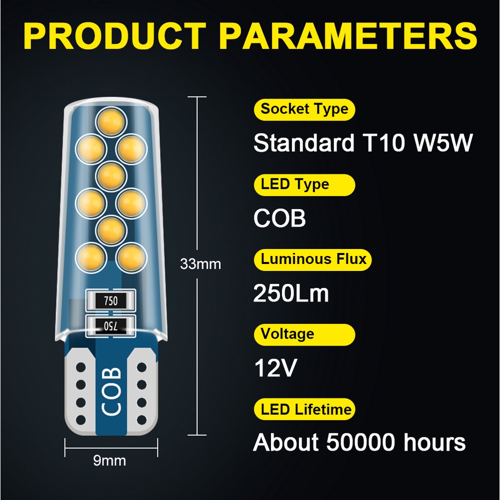 18 LED Lampu senja/ lampu kota Led t10 dan 12 volt kedip 1 PCS High Quality Mobil Motor Senja speedometer tipe diam / kedap-kedip flash