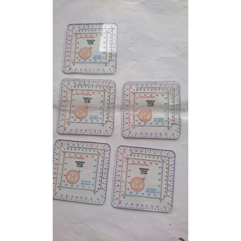 

Protractor Peta RBI Skala 1:25.000