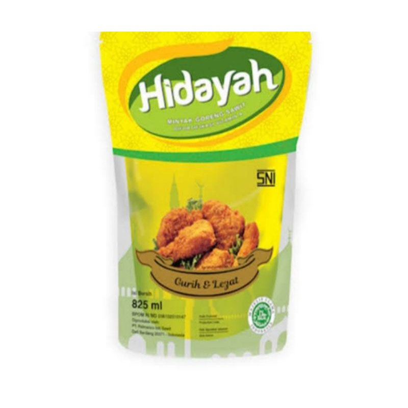 

minyakgorenghidayah @825ml (1ktn 12 Pcs)