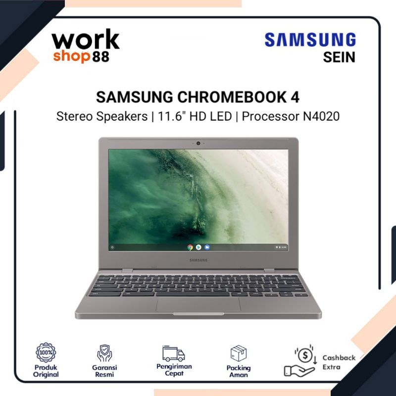 Samsung Chromebook 4 - 4GB Ram / 32GB / 64GB / 16GB / 11.6 inch - Garansi Resmi SEIN New Original Te