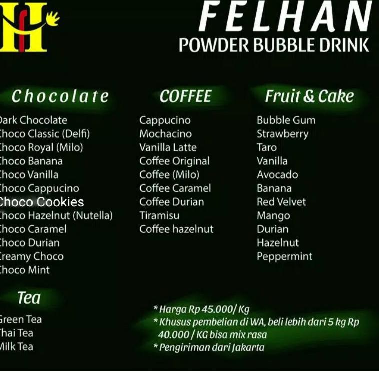 

S3dAng D!skon's (1 Kg) Daftar Menu Bubuk Minuman Rasa/ Powder Drink / Bubble Drink |F2A002 !!!!