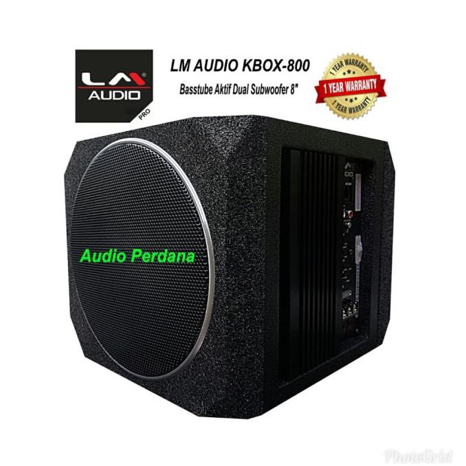 READY LM AUDIO KBOX - 800 Basstube Aktif Dual Subwoofer 8 Inch LM Audio