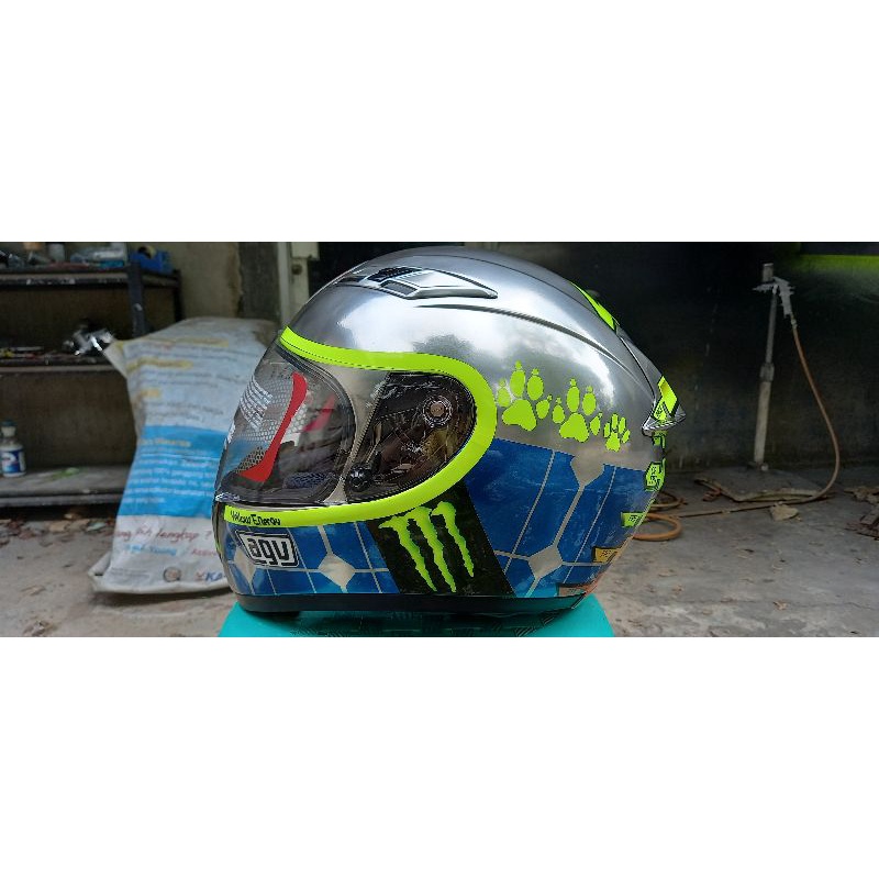 Helm Repaint KYT AGV Rossi Mirror