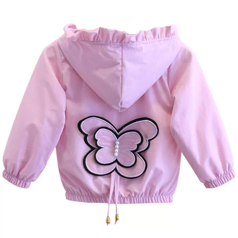 jaket anak import perempuan kupu kupu lucu terbaru dan termurah