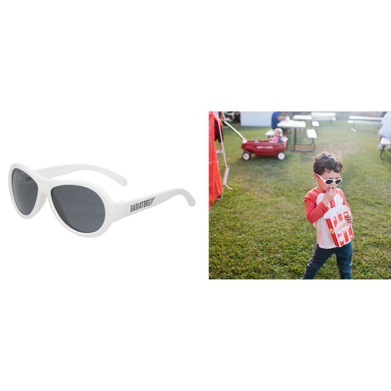 Babiators Aviator Kacamata Anak 3-5Y - Wicked White Classic