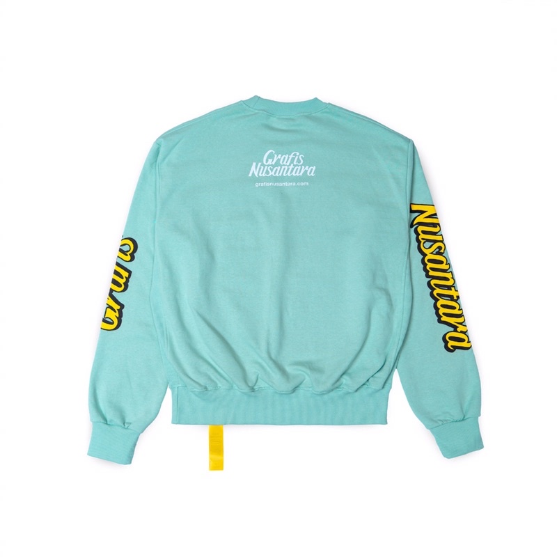 Kamengski - Grafis Nusantara Crewneck Aqua