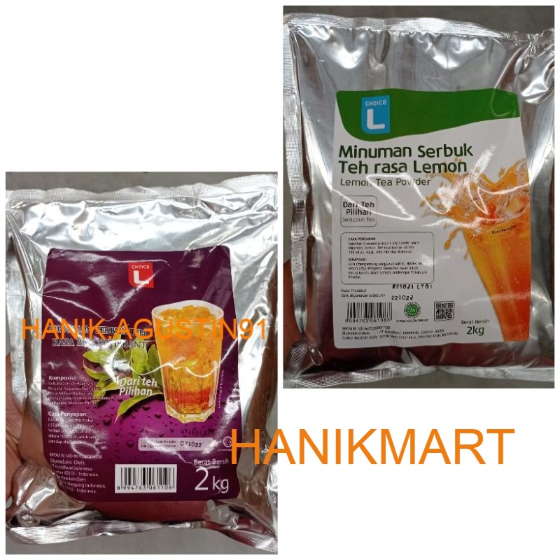 

Choice L Minuman Serbuk Teh Rasa Blackcurant Rasa Teh lemon Kemasan 2KG HM91