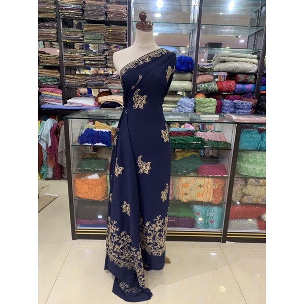 Bahan Sifon Bordir / Kain Sifon Bordir