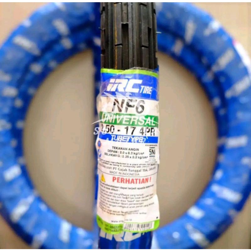 Ban Luar IRC 250-17 NF6 motif garis lurus motor clasic