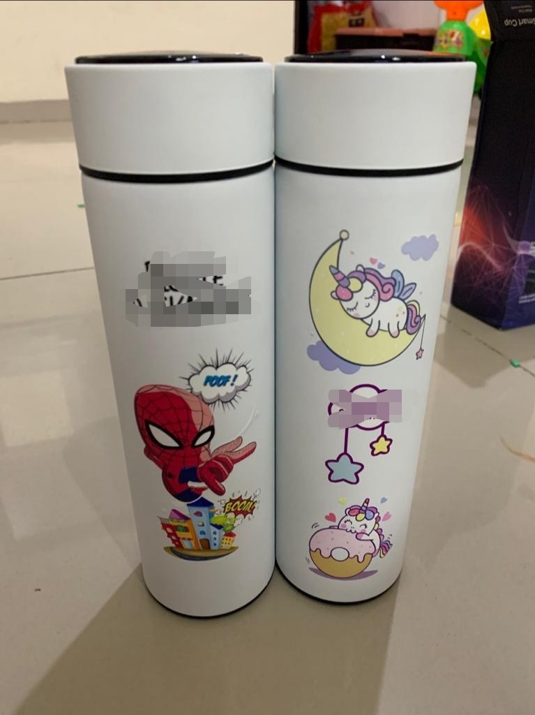 Miso Custom Termos Led/termos Travel/uv Printing Termurah/custom Satuan/kapasitas 500ml