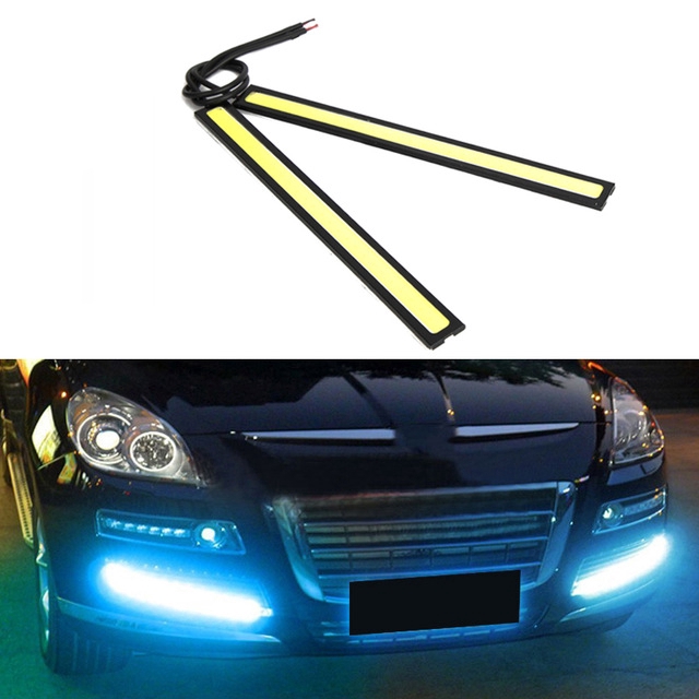 1Pc Lampu LED COB Universal Anti Air untuk DRL / Fog Lamp Mobil