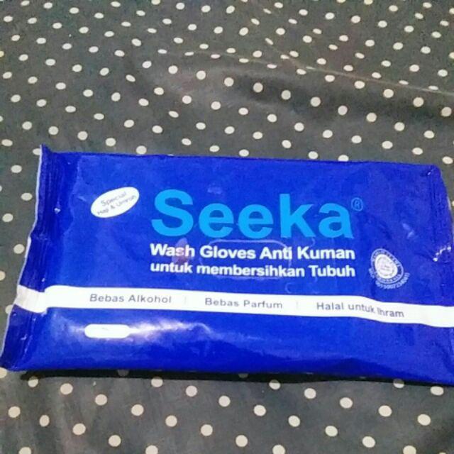 Seeka Wash Gloves Waslap Anti Kuman Halal Perlengkapan Haji Dan Umroh