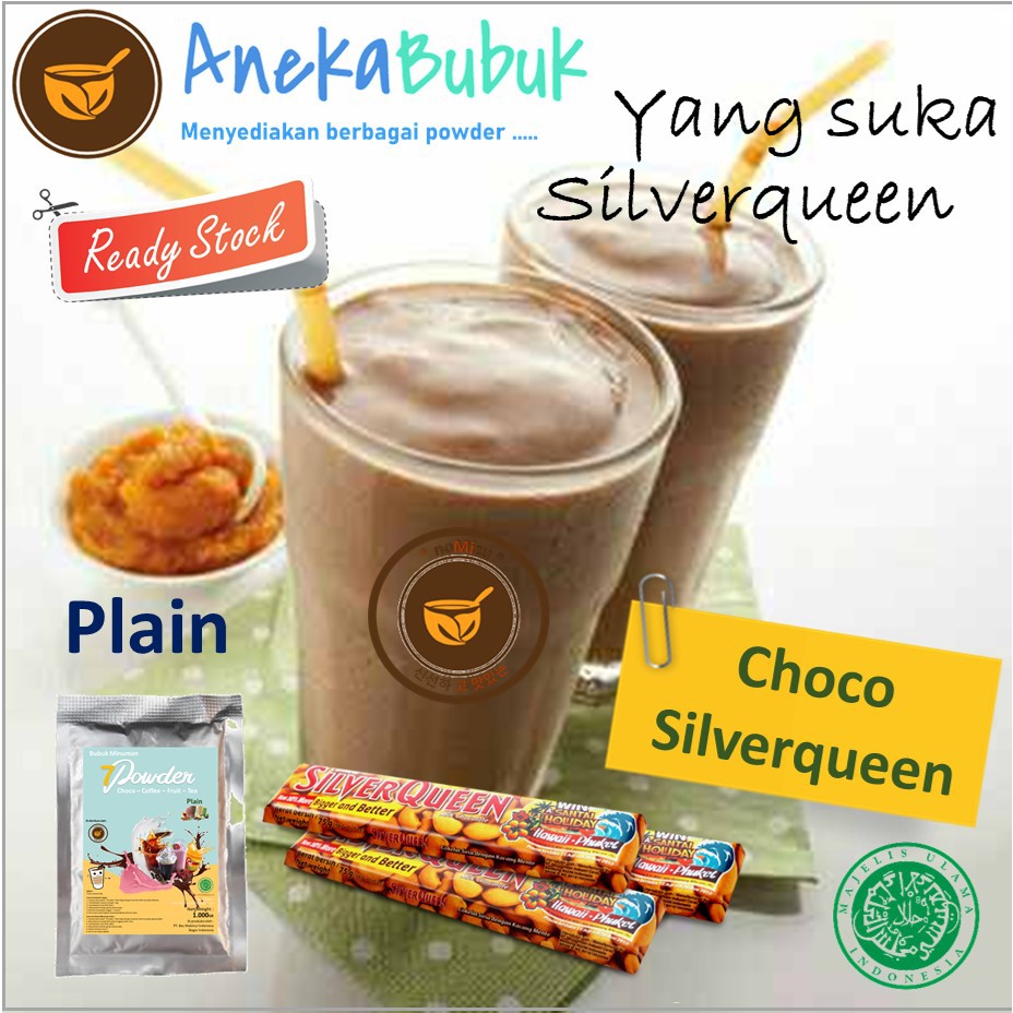 

BUBUK MINUMAN PLAIN CHOCO SILVERQ 1KG - BUBUK RASA COKLAT SILVERQ - CHOCO SILVERQ BUBUK 1KG